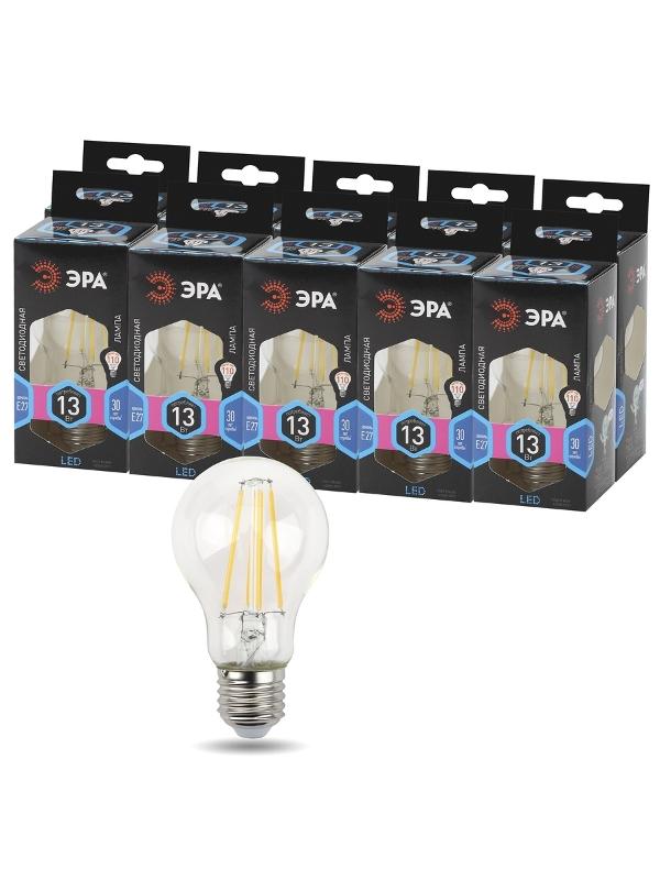 Лампа светодиодная F-LED A60-13W-840-E27 (филамент, груша, 13Вт, нейтр., Е27) | Б0035028 | ЭРА — миниатюра 2