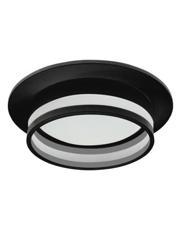 Светильник потолочный встраиваемый, 15W 230V GX53, черный, круг, без лампы, DL502 LUNA | 51090 | FERON — фото 1 | Sento