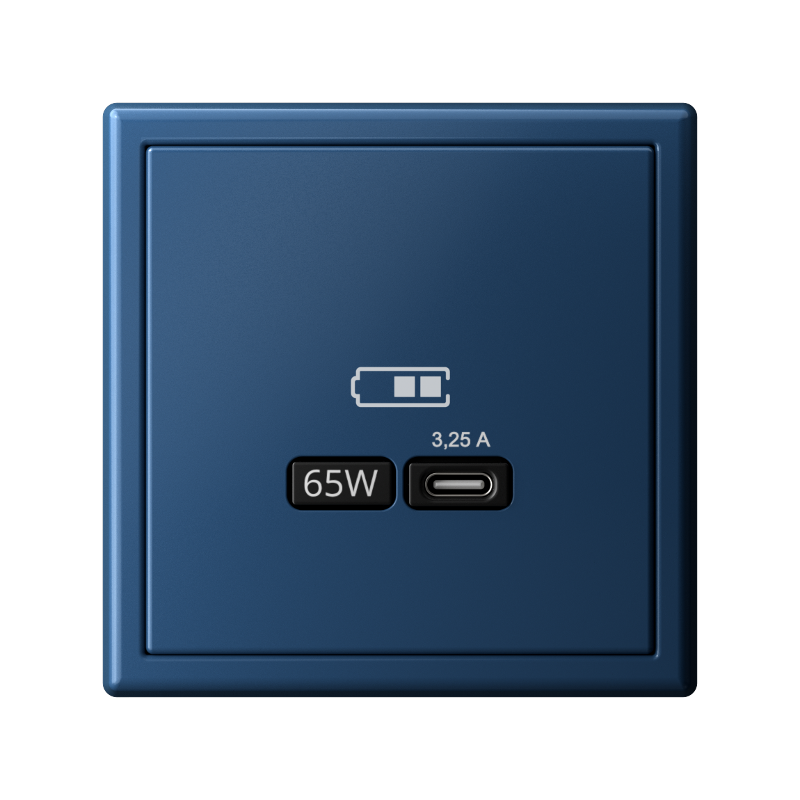 ArtGallery Аквамарин Розетка USB тип-С 65Вт высокоскор.заряд. QC, PD, механизм | GAL001127 | SE — миниатюра 6