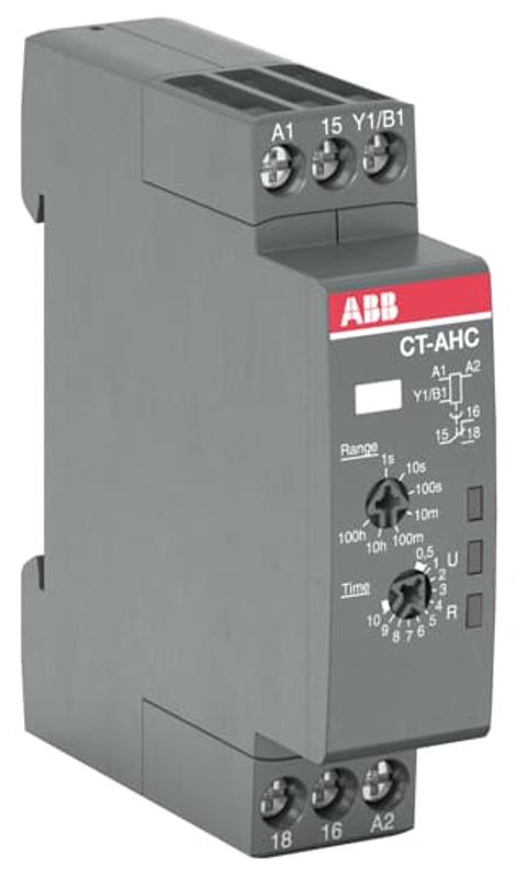 Реле времени CT-AHC.12 компактное (задержка при отключ.) 24-48B DC, 24- 240B AC (7 диапазонов времени 0,05с...100ч) 1ПК | 1SVR508110R0000 | ABB — ABB
