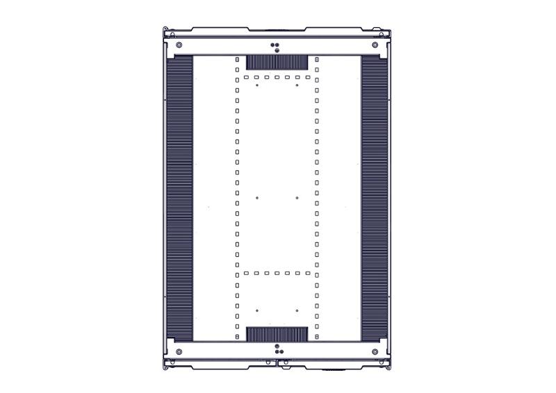 Шкаф Systeme Electric, серия Uniprom, 48U-800/1200, боковые панели 4шт, черный | UR3387 | SE — миниатюра 3