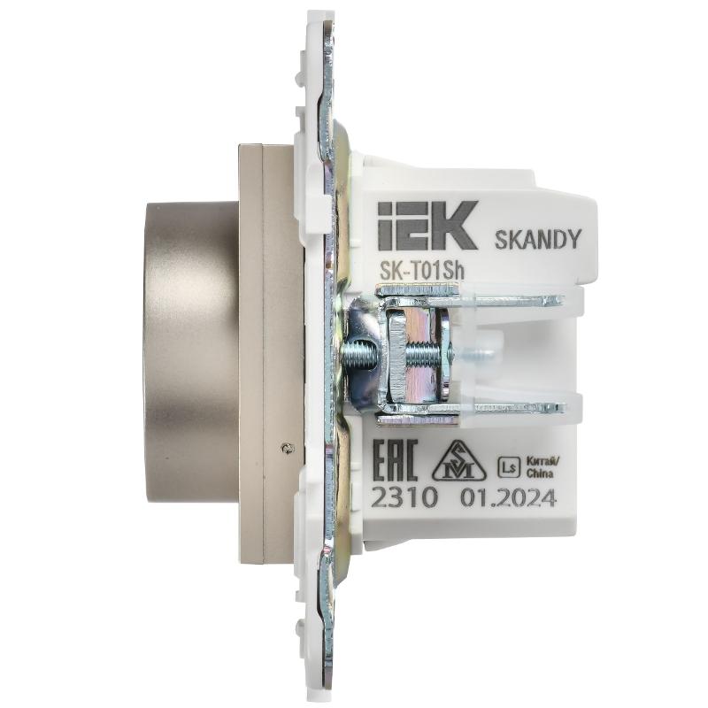 SKANDY Термостат электронный с индикацией SK-T01Sh шампань  | SK-RT11-K37 | IEK — миниатюра 5