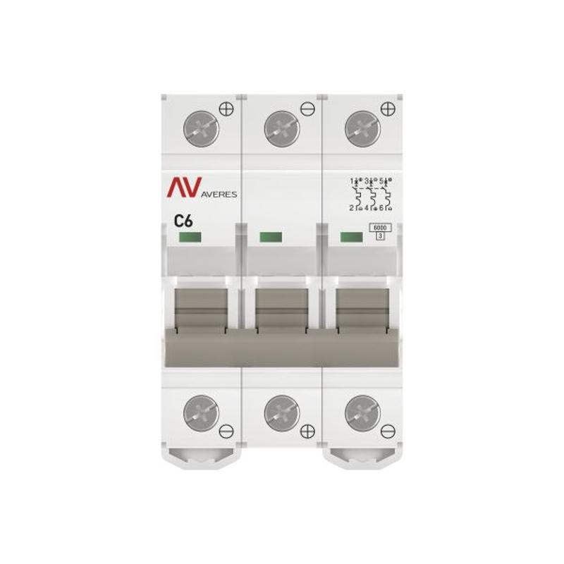 Выключатель автоматический трехполюсный AV-6 DC 6А C 6кА AVERES | mcb6-DC-3-06C-av | EKF — миниатюра 14