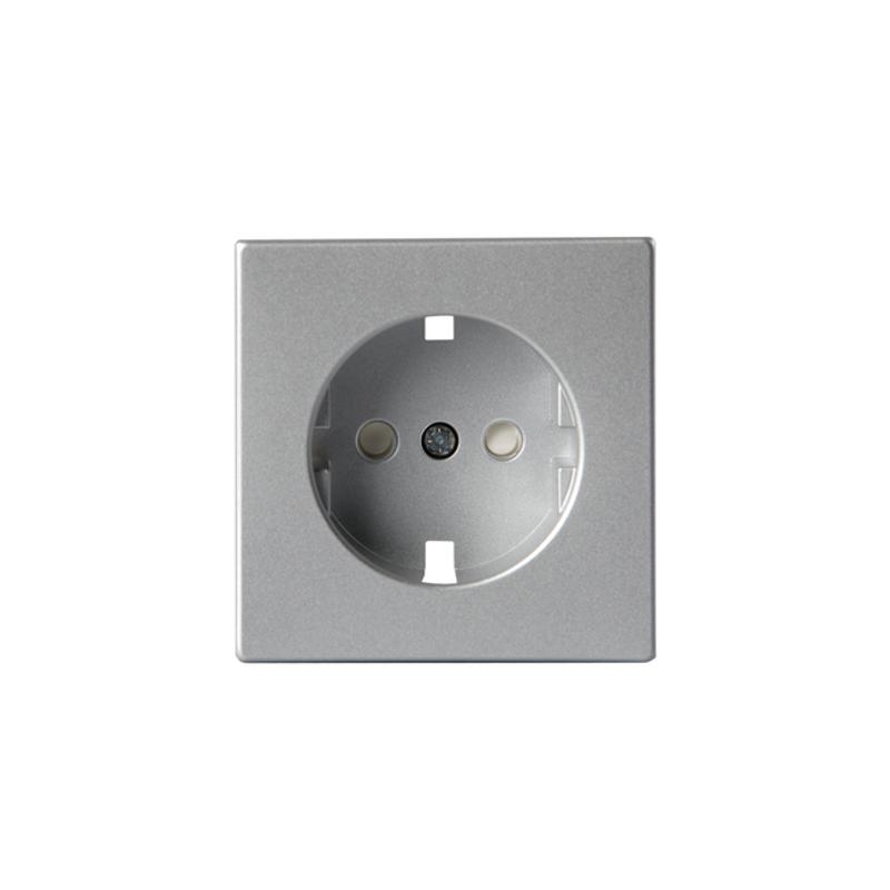 Накладка для розетки SCHUKO, Impressivo, алюминий | 20EC-83  | 2TKA000663G1 | ABB — ABB