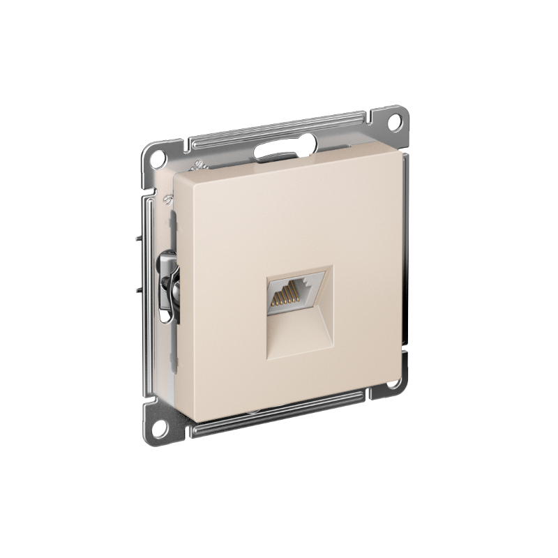AtlasDesign Бежевый Розетка компьютерная RJ45, механизм | ATN000283 | SE — Systeme Electric