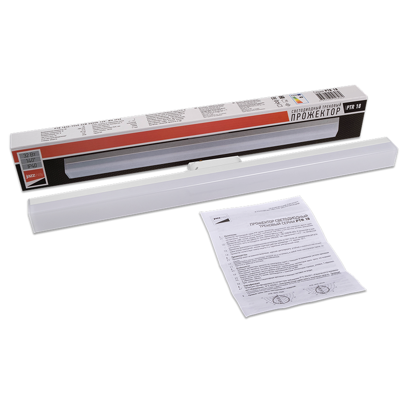Светильник светодиодный трековый PTR  1832-T540 32w 4000K 140° WH (белый)  IP40  | .5046962 | Jazzway — миниатюра 2