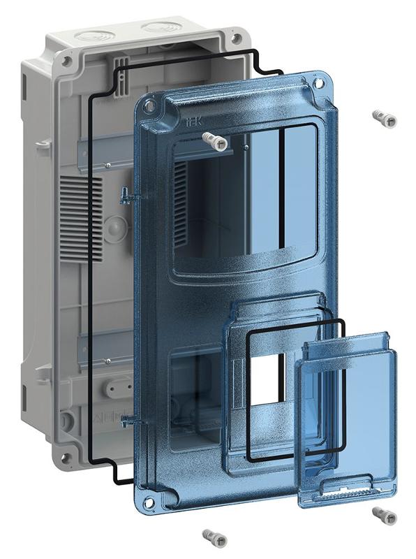 Корпус пластиковый навесной ЩУРн-П 1/8 IP66 PC (400х218х109мм) | MSP1-N-08-55 | IEK — миниатюра 2