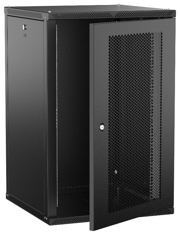 ITK LINEA W Шкаф 18U 600х600мм дверь перф. черный 2.0| LWR5-18U66-PF-2| ITK — ITK