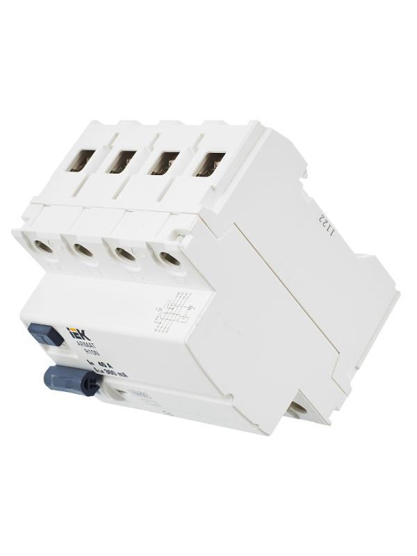 Выключатель дифференциальный (УЗО) R10N 4P 40А 300мА тип AC ARMAT | AR-R10N-4-040C300 | IEK — миниатюра 6