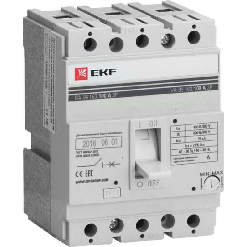 Выключатель автоматический ВА-99 160/40А 3P 35кА EKF PROxima | mccb99-160-40 | EKF — EKF