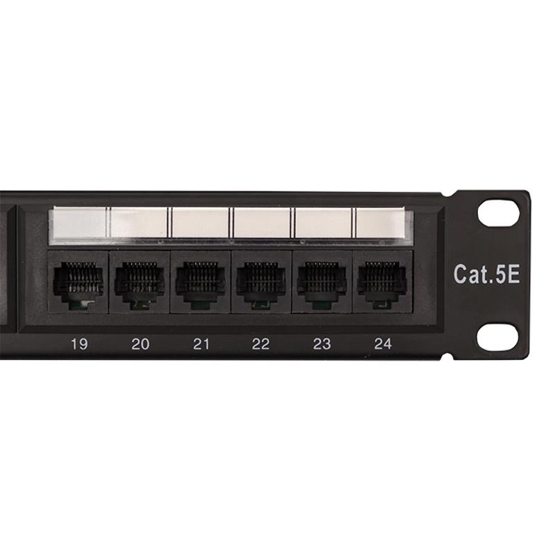 Патч-панель TERACOM PRO 19' Cat.5E 1U неэкранир. UTP 24 порта RJ-45 Dual IDC с органайзером | TRP-PPNL-5EUTP-C1U24 | EKF — миниатюра 5