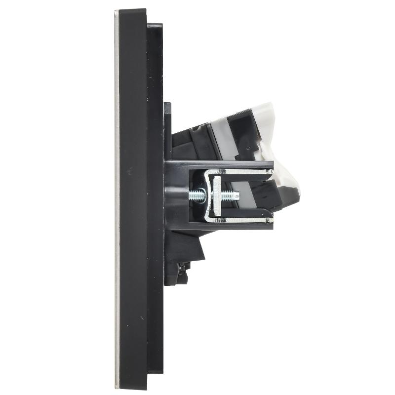 FORTE&PIANO Розетка комп. 2-ая RJ45 кат.5E FP633M металл шампань  | FP-K20-1-M-K37 | IEK — миниатюра 4