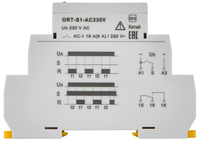 Реле циклическое ORT. 1 конт. 230 В AС  | ORT-S1-AC230V | IEK — миниатюра 3