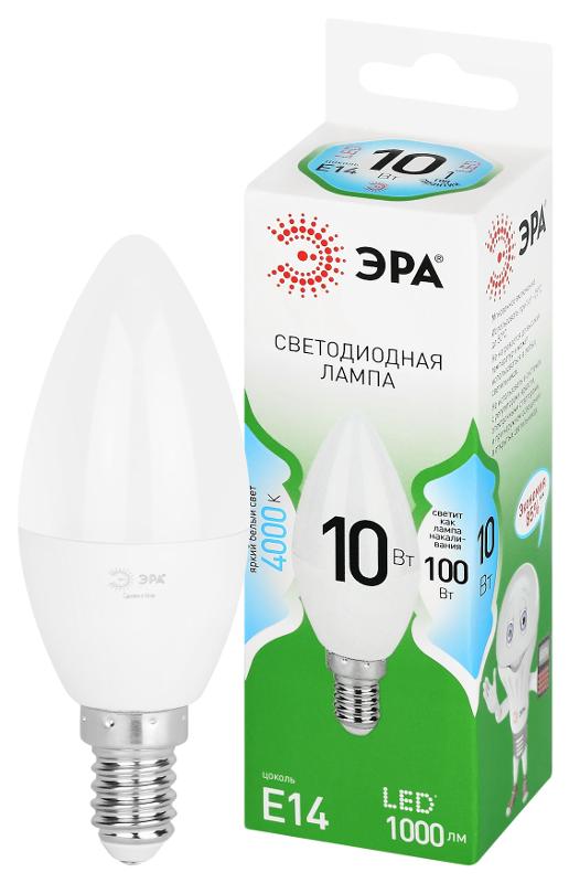 Лампа светодиодная  GREEN LINE LED B35-10W-840-E14 GL E14 10 Вт свеча яркий белый свет | Б0067093 | ЭРА — ЭРА (Энергия света)