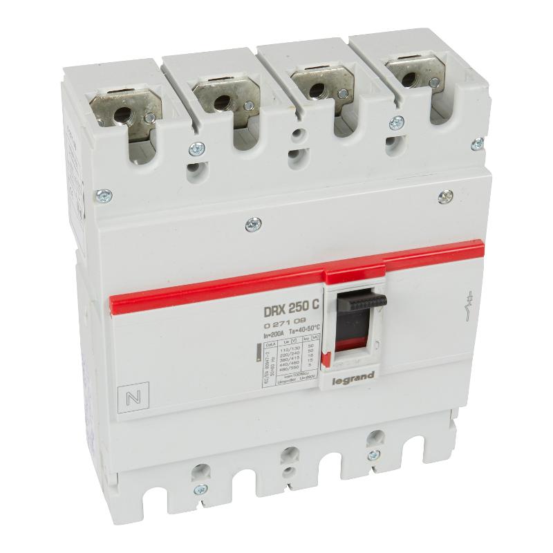 DRX250 термомагнитный 200A 4П 18KA | 027109 | Legrand — Legrand