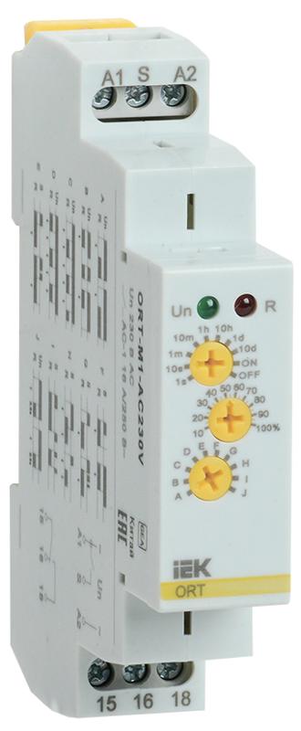 Реле времени ORT многофункциональное 1 конт. 230 В AС  | ORT-M1-AC230V | IEK — миниатюра 1