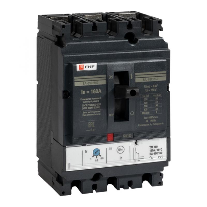 Выключатель автоматический ВА-99C (Compact NS) 160/160А 3P 36кА EKF PROxima | mccb99C-160-160 | EKF — EKF