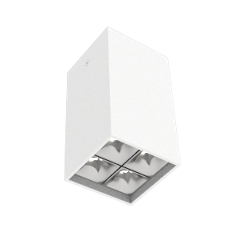 Светодиодный светильник DL-Box Reflect Multi 2x2 накладной 10 Вт 3000 К 80х80х150 мм RAL9003 белый муар DALI | V1-R0-00254-20D20-2001030 | VARTON — VARTON