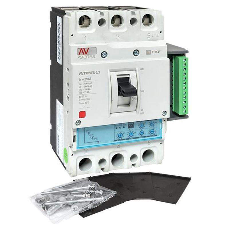 Выключатель автоматический AV POWER-2/3 250А 100kA ETU2.2 AVERES | mccb-23-250H-2.2-av | EKF — миниатюра 14