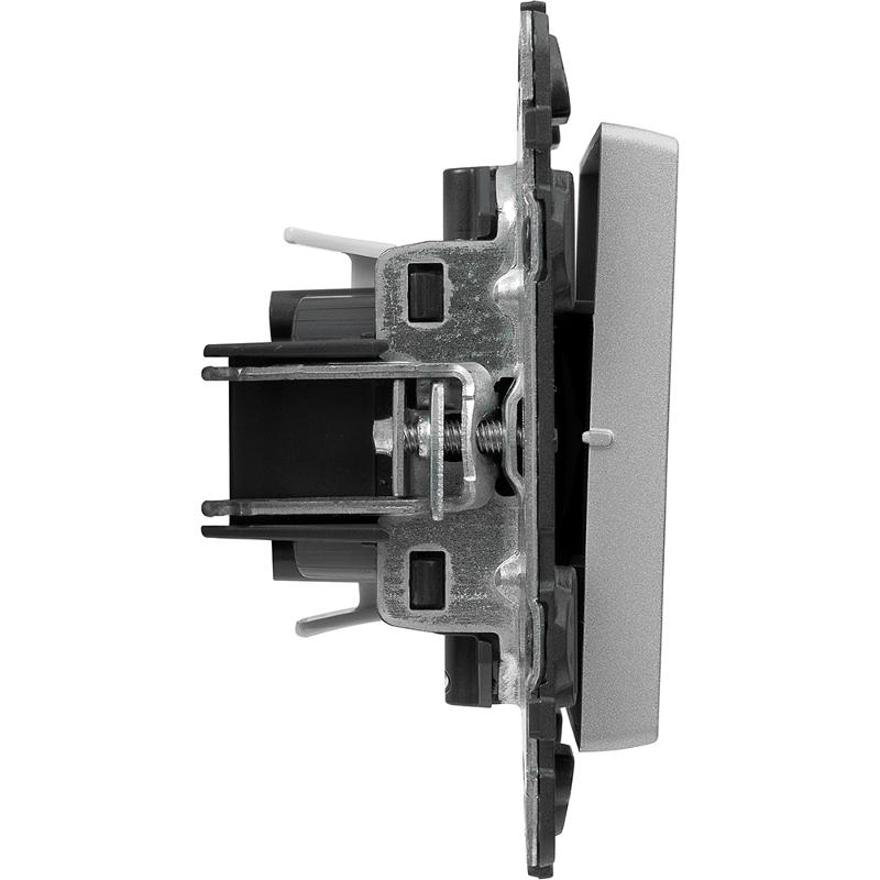 Valena LIFE DIY Алюминий Выключатель 1-клавишный 10А 250В — миниатюра 8