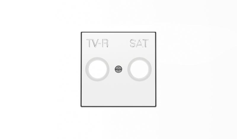 Накладка для TV-R-SAT розетки, серия SKY, цвет альпийский белый|2CLA855010A1101| ABB — ABB