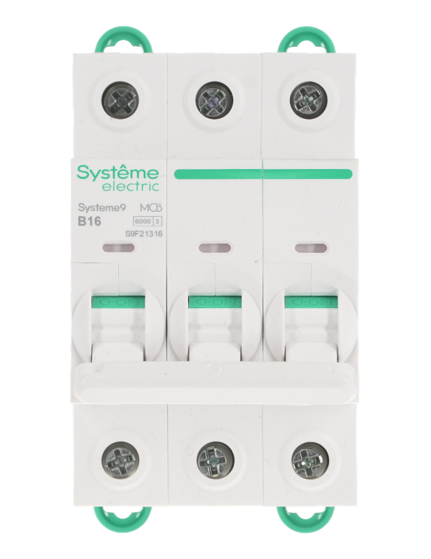 Systeme9 Автоматический выключатель (АВ) B 16A 3P 6kA 400В | S9F21316 | SE — миниатюра 2
