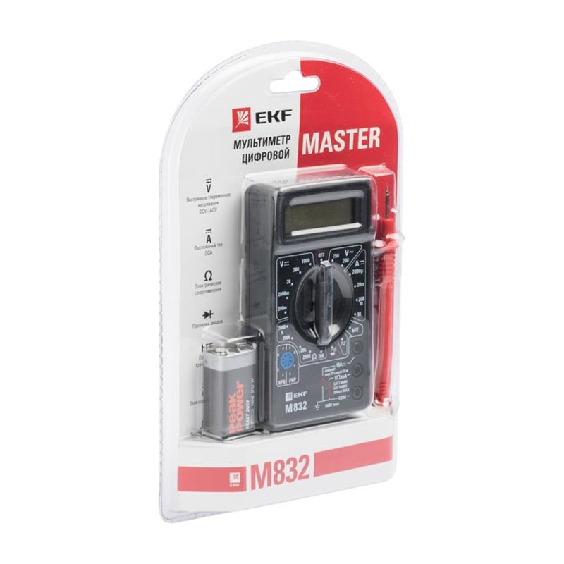 Мультиметр цифровой M832 EKF Master | In-180701-bm832 | EKF — миниатюра 2