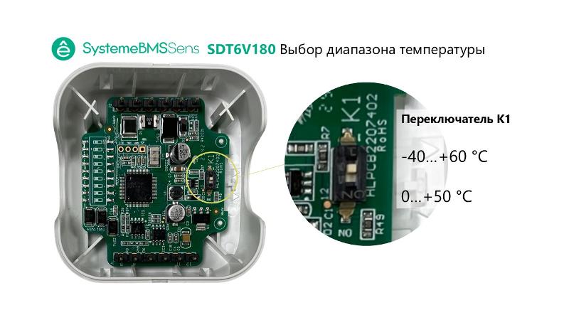 Датчик температуры канальный, -40…+60°С/0…+50°С 0…10В 180(40…155)мм ~15…35В/=15…35В | SDT6V180 | SE — миниатюра 2