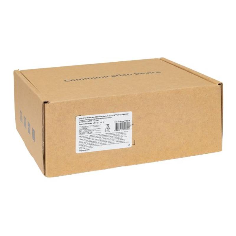 Промышленный неуправляемый коммутатор U-2GX/SFP-8GTP, 2 порта 1000Base-X SFP, 8 портов 10/100/1000Base-T(X) RJ45 c PoE, монтаж на динрейку TSX |TSX-U- — миниатюра 19