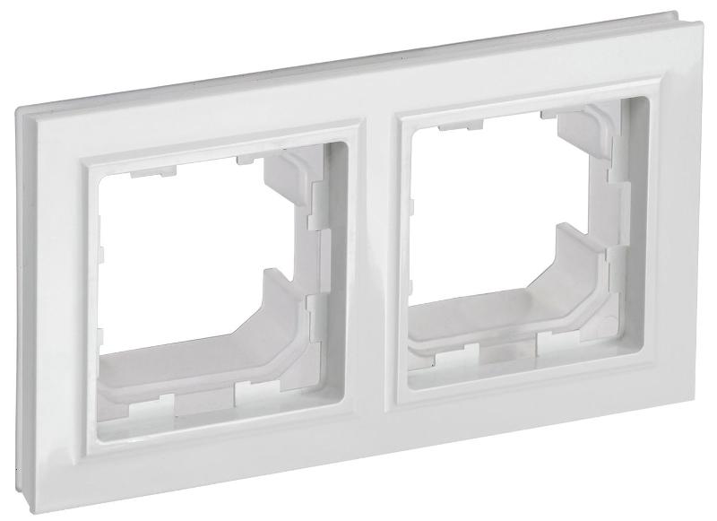 BRITE Рамка 2-ая IP44 РУ-2-БрБ-44 белый | BR-M22-44-K01 | IEK — IEK (ИЭК)