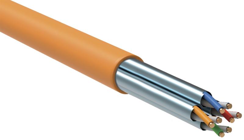ITK Витая пара U/FTP кат.6A 4х2х23AWG LSZH оранж. (305м) | LC1-C6A04-227-P | ITK — ITK