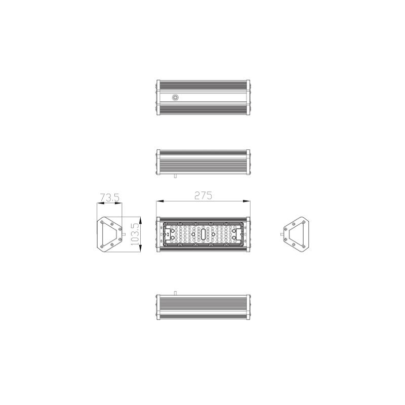 Светильник светодиодный промышленный подвесной IP54 50Вт 5250Лм 5000К Кп<5% SPP-404-0-50K-050 КСС Ш IC | Б0046675 | ЭРА — миниатюра 3