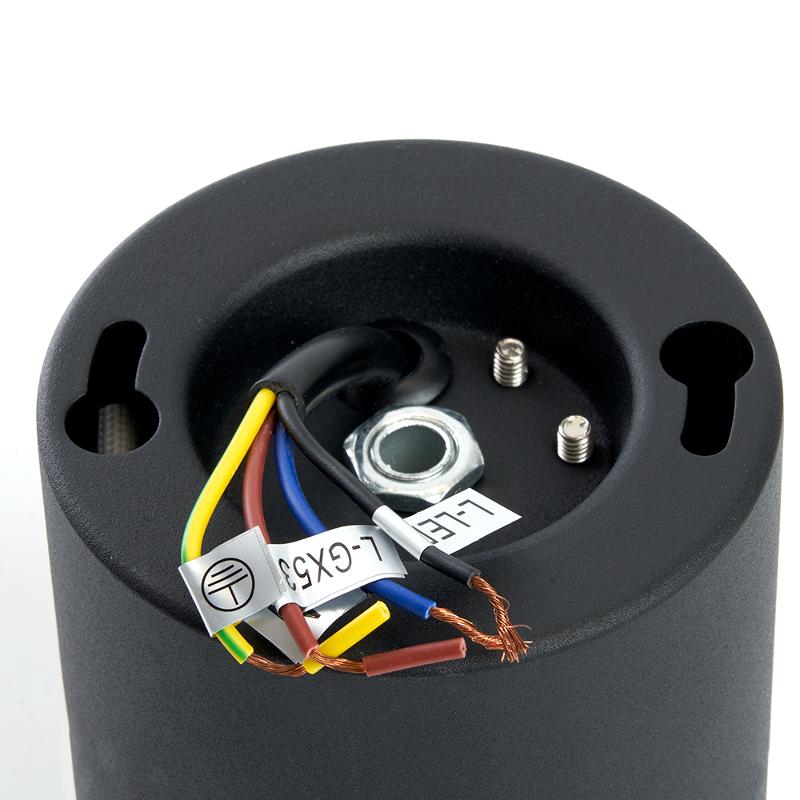 Светильник потолочный под лампу макс 12W, 230V, GX53 и подсветка 4000K, черный HL349 | 41460 | FERON — миниатюра 6