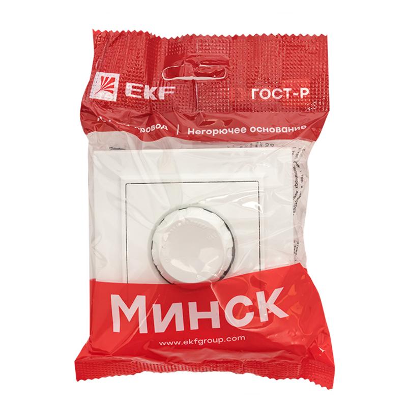 Минск Светорегулятор  СП 600W 220В белый EKF Basic | ERD06-101-10 | EKF — миниатюра 8
