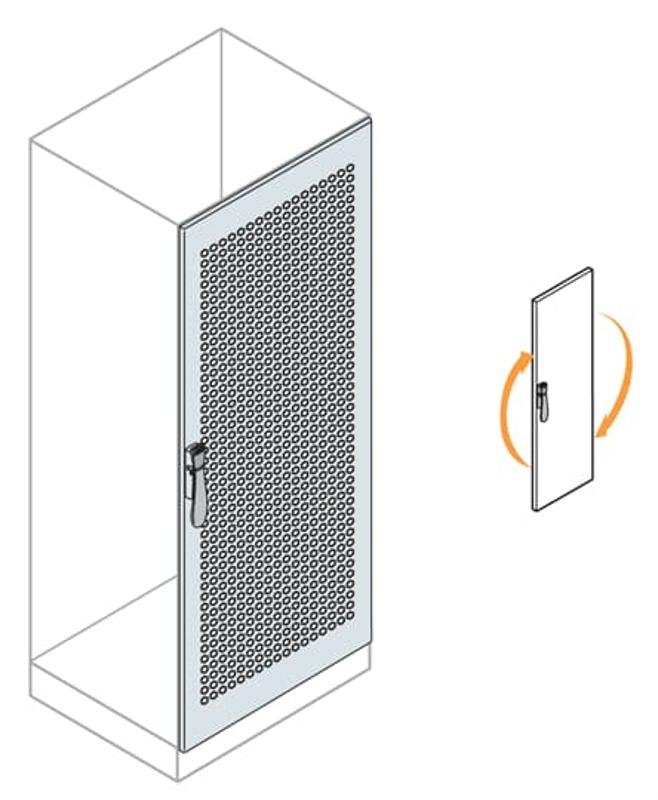 Дверь с перворацией д.шкафа 2000х800 | EC2084 | ABB — ABB