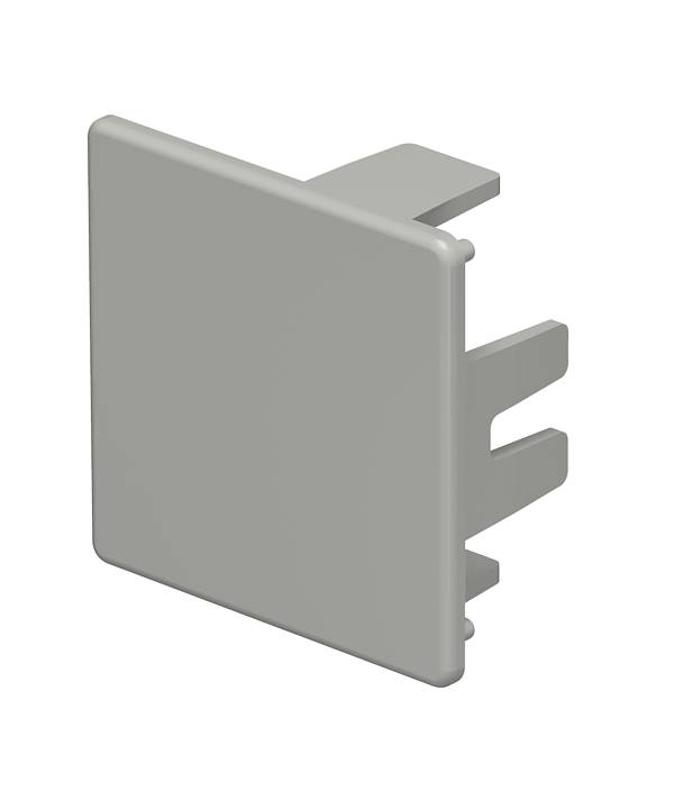 Торцевая заглушка кабельного канала WDK 40x40 мм (ПВХ,серый) (WDK HE40040GR) | 6158773 | OBO Bettermann — OBO Bettermann