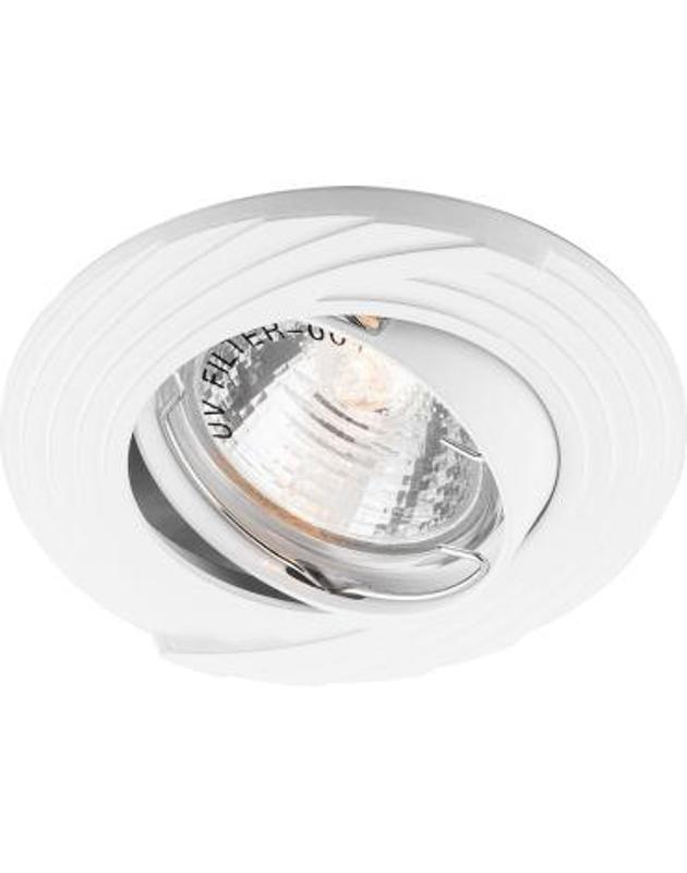 Светильник точечный встраиваемый под лампу DL6227 MR16 50W G5.3 белый поворотный | 28964 | FERON — фото 1 | Sento