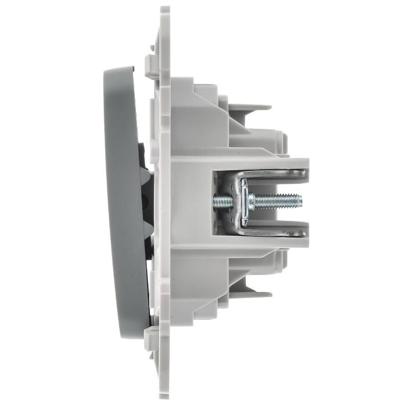 FLITE Выключатель 2-клавишный 10А ВС12-1-0-ФлС серый | FI-V20-0-10-1-K03 | IEK — миниатюра 4