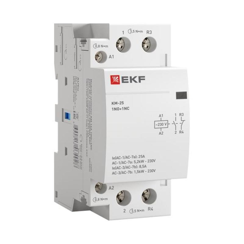 Контактор модульный КМ 25А NО+NC (2 мод.) EKF PROxima | km-2-25-11 | EKF — миниатюра 14