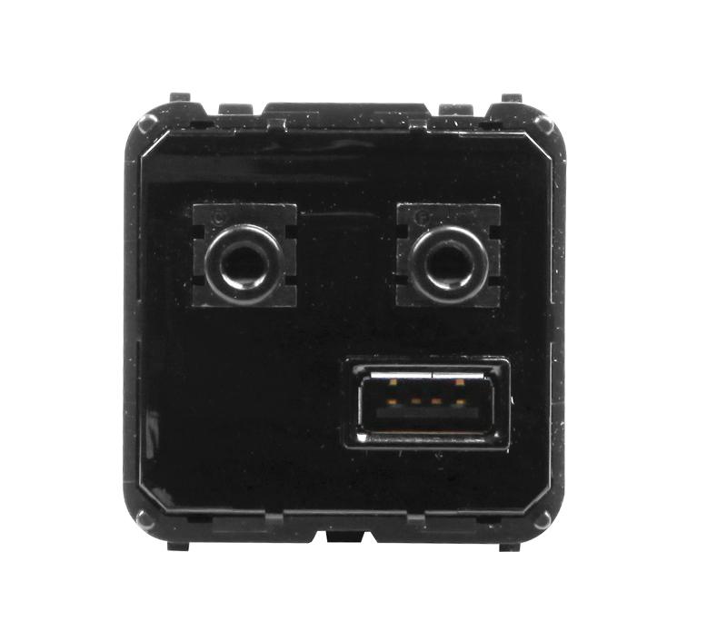 Механизм (блок) медиа-комбайна с USB входом, 3.5мм minijack аудио-входом и выходом, ЦАП и модулем Bluetooth | 9368.3  | 2CLA936830A1001 | ABB — ABB