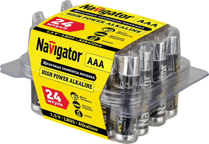 Элемент питания NBT-NE-LR03-BOX24 | 94787 | Navigator — Navigator