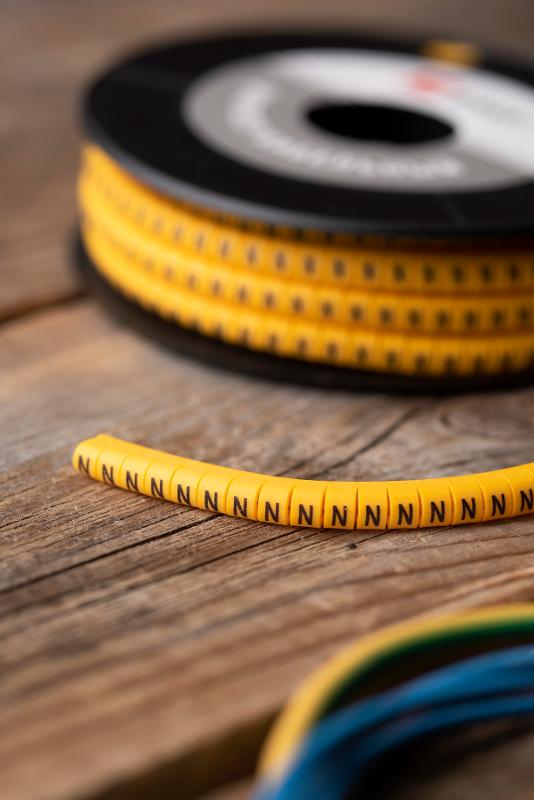 Маркер-кабельный 2,5кв.мм "N" (1000шт.) (ЕС-1) EKF PROxima | plc-KM-2.5-N | EKF — миниатюра 7