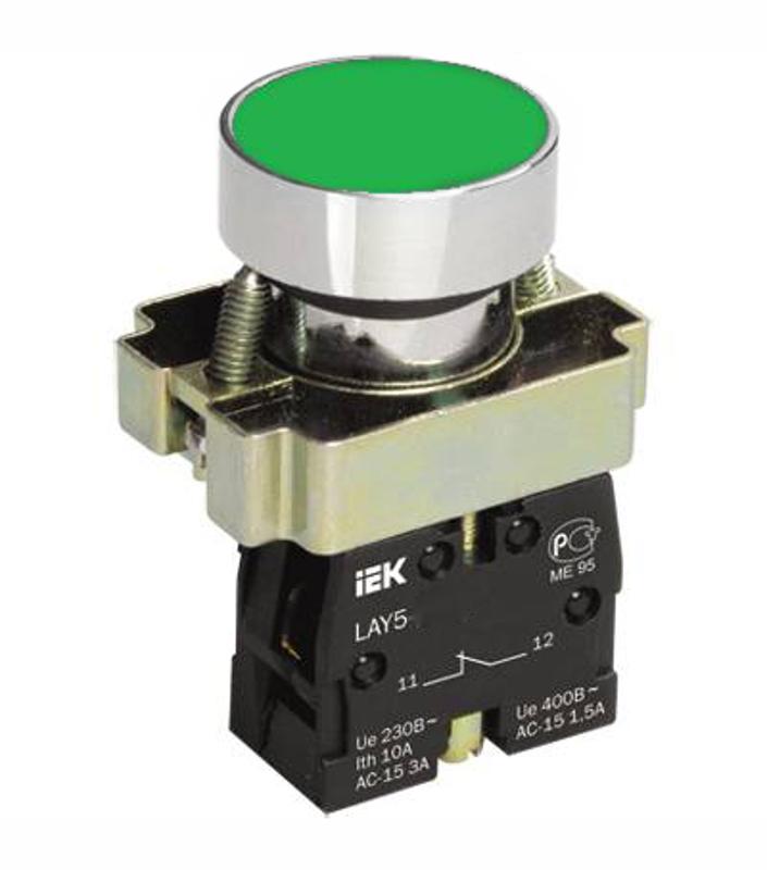 Кнопка управления LAY5-BA31 без подсветки зеленая 1з  | BBT60-BA-K06 | IEK — миниатюра 3