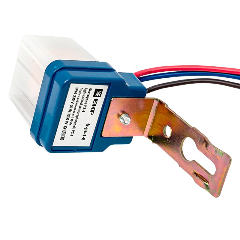 Фотореле PS-1 6А 1400Вт IP44 EKF PROxima | fr-ps-1-6 | EKF — миниатюра 6