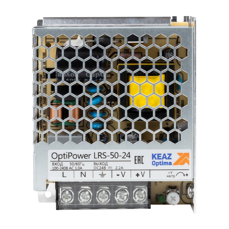 Блок питания панельный OptiPower LRS 50-24 2.2A | 328872 | КЭАЗ — КЭАЗ (Курский электроаппаратный завод)