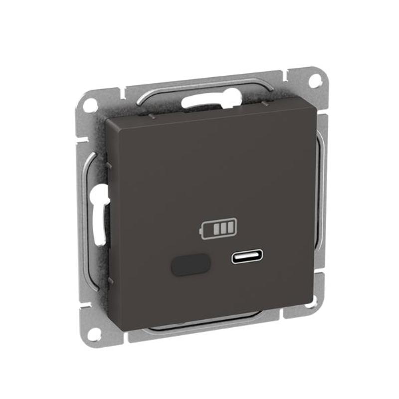Механизм розетки USB-С, быстрая, мокко Эпика  |UP1-SOM-USBCF| EKF — миниатюра 2