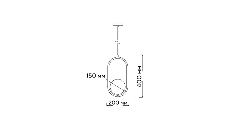 Светильник светодиодный BBL.OVAL/P E27 GL | 1904000030 | Световые Технологии — миниатюра 2
