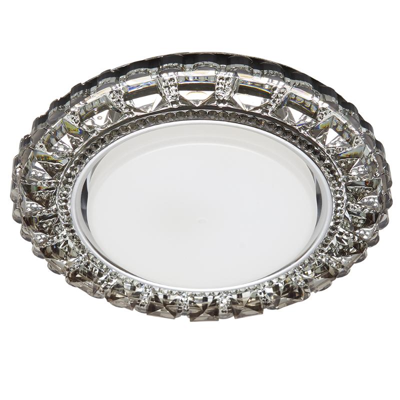 Светильник точечный встраиваемый декоративный CD4045 20LED*2835 SMD 6400K, 15W GX53, без лампы, серый, хром | 41411 | Feron — Feron