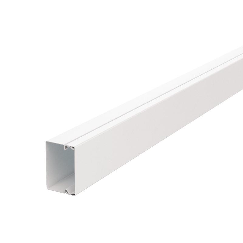 Металлический кабельный канал LKM 40x60x2000 мм (сталь,белый) (LKM40060RW) | 6248519 | OBO Bettermann — миниатюра 1