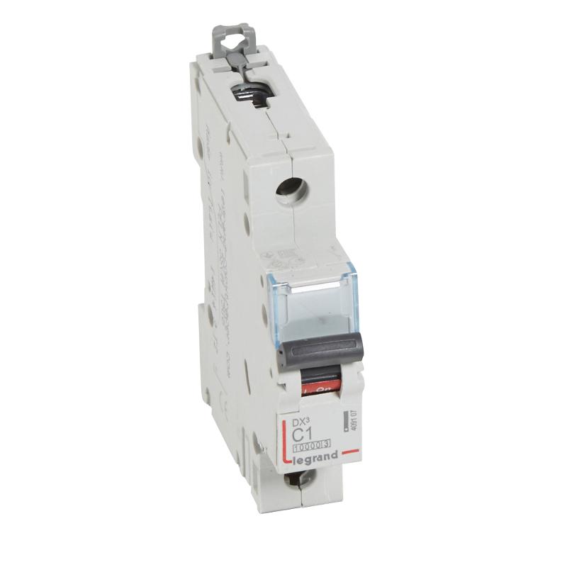 Выключатель автоматический  однополюсный DX3 10000 1А C 16кА | 409107 | Legrand — Legrand